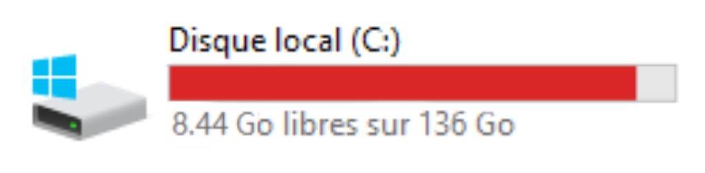 Disque dur plein